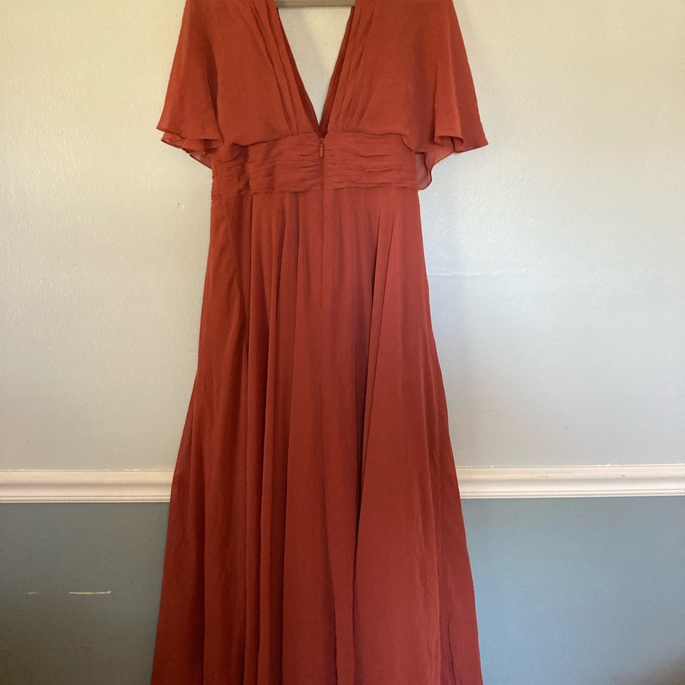 Azazie Terracotta Bridesmaid Dress